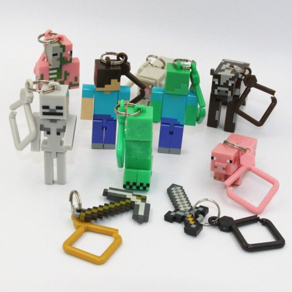 Minecraft Action Figure and Keychain - Image 2